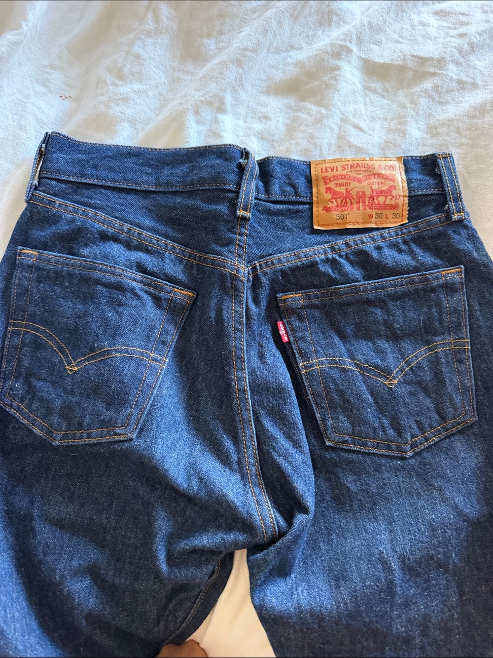 Levi's 501 OG Men’s Straight Jeans in Dark Blue Denim